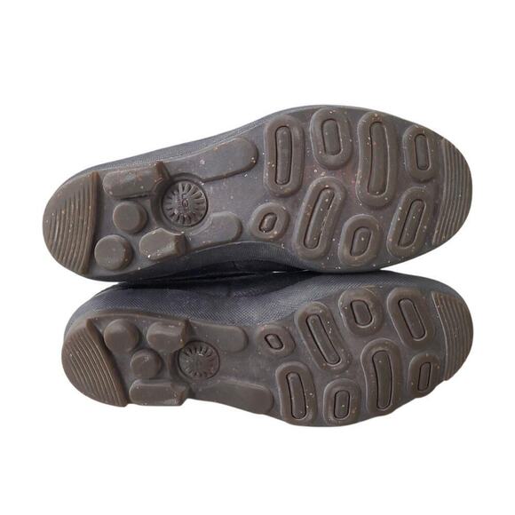 UGG Womens Size 7 Event Snowpeak Waterproof Rubber Bottom Short Black Booties - Picture 5 of 8